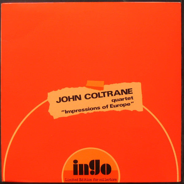 The John Coltrane Quartet ~ Impressions Of Europe (Vinyl) - Djungel & Jazz