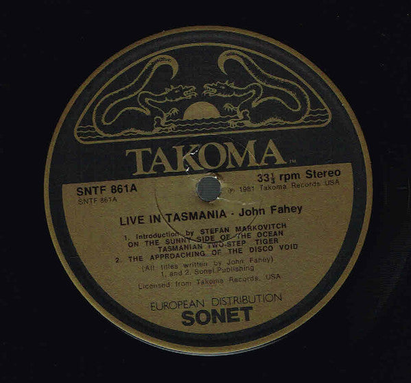 John Fahey ~ Live In Tasmania (Vinyl) - Djungel & Jazz