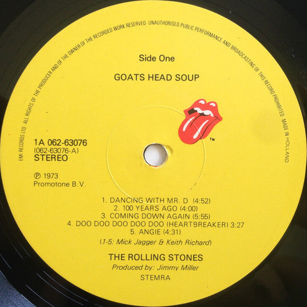 The Rolling Stones ~ Goats Head Soup (Vinyl) - Djungel & Jazz