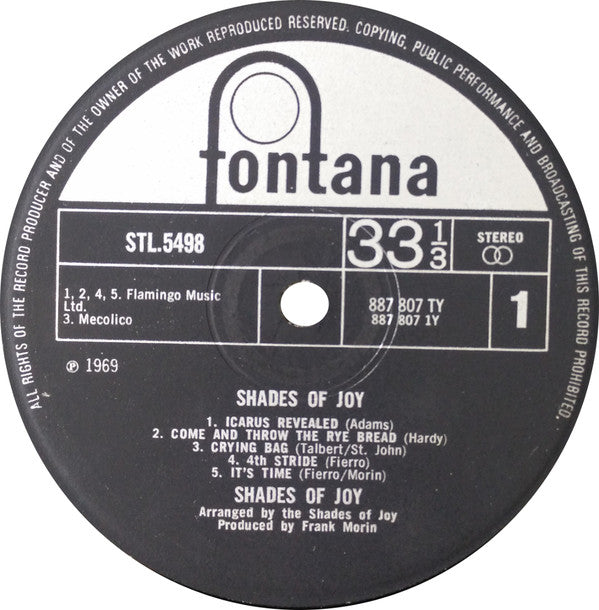 Shades Of Joy ~ Shades Of Joy (Vinyl) - Djungel & Jazz