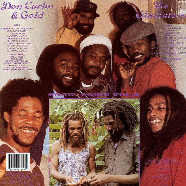 Don Carlos (2) & Gold (2) With The Gladiators : Show-Down Vol. 3 (LP, Album, RP)