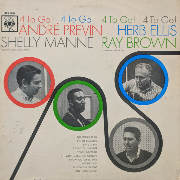 André Previn / Herb Ellis / Shelly Manne / Ray Brown ~ 4 To Go! (Vinyl) - Djungel & Jazz