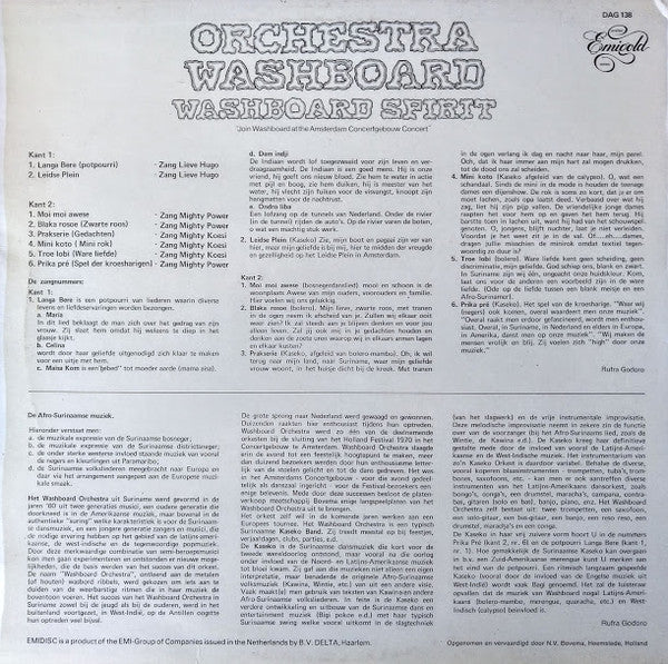 Orchestra Washboard : Washboard Spirit (LP, Album)