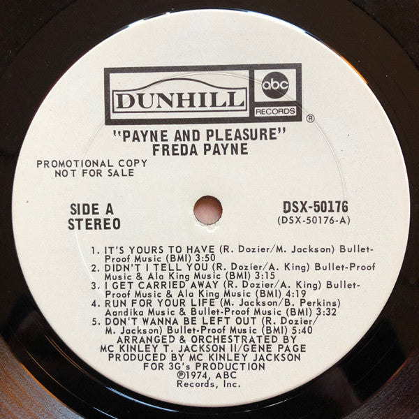 Freda Payne ~ Payne And Pleasure (Vinyl) - Djungel & Jazz