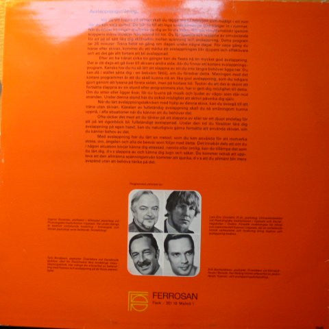 Lars-Eric Uneståhl ~ Lugn Genom Avspänning (Vinyl) - Djungel & Jazz