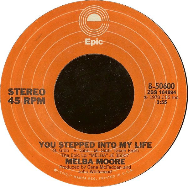 Melba Moore ~ You Stepped Into My Life (Vinyl) - Djungel & Jazz