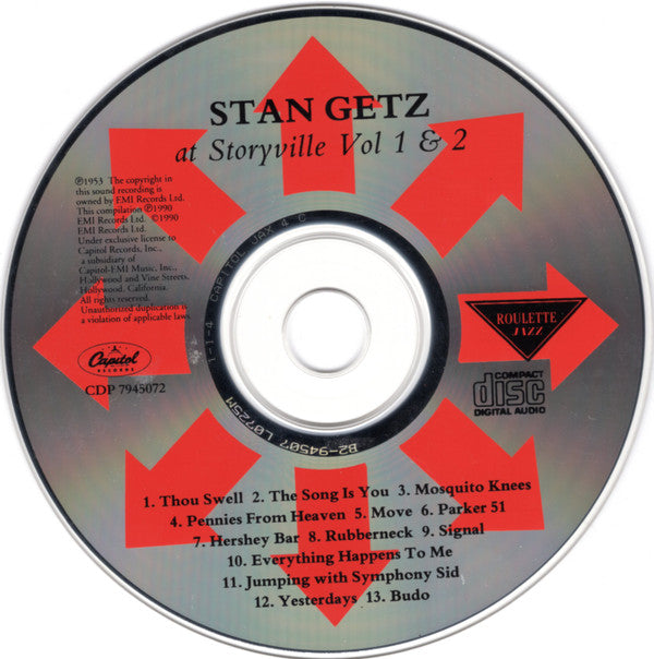 Stan Getz ~ At Storyville - Vol 1 & 2 (Vinyl) - Djungel & Jazz