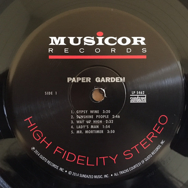 Paper Garden* : The Paper Garden (LP, Album, RE, 180)