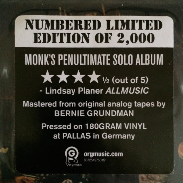 Thelonious Monk ~ Underground (Vinyl) - Djungel & Jazz