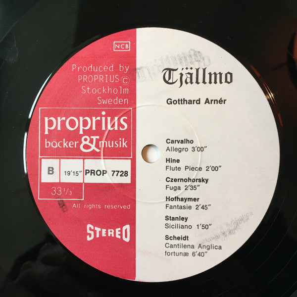 Gotthard Arnér ~ Tjällmo (Vinyl) - Djungel & Jazz