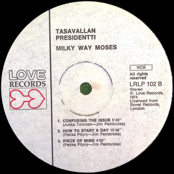 Tasavallan Presidentti : Milky Way Moses (LP, Album)