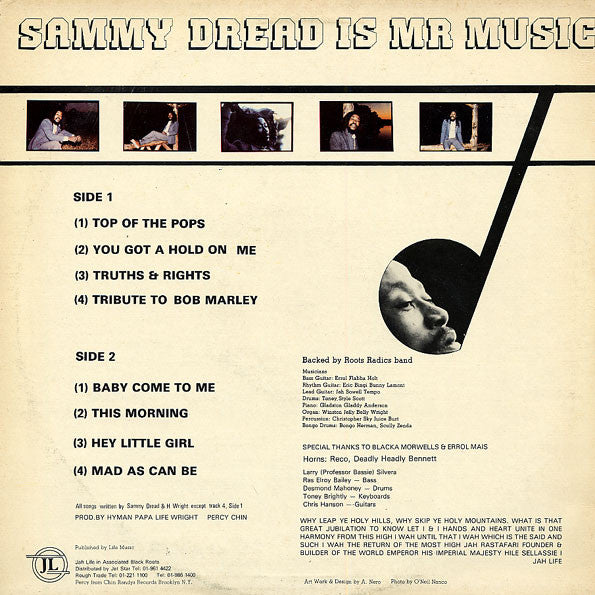 Sammy Dread : Sammy Dread Is Mr Music (LP, Album)