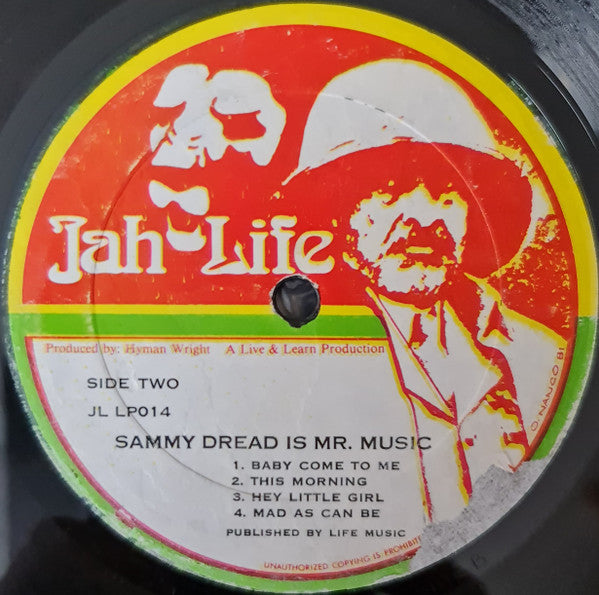 Sammy Dread : Sammy Dread Is Mr Music (LP, Album)
