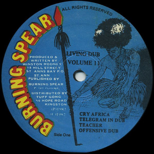 Burning Spear : Living Dub, Volume 2 (LP, Album)