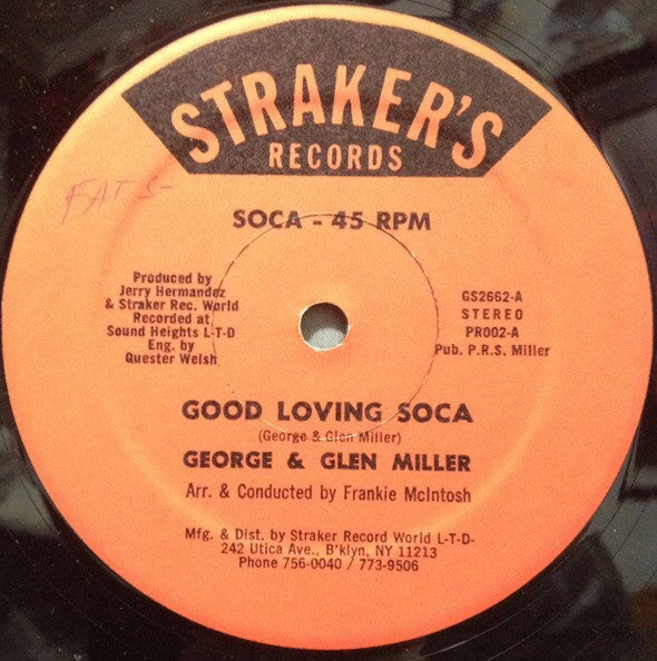 George & Glen Miller* : Good Loving Soca / You Can Get (12")
