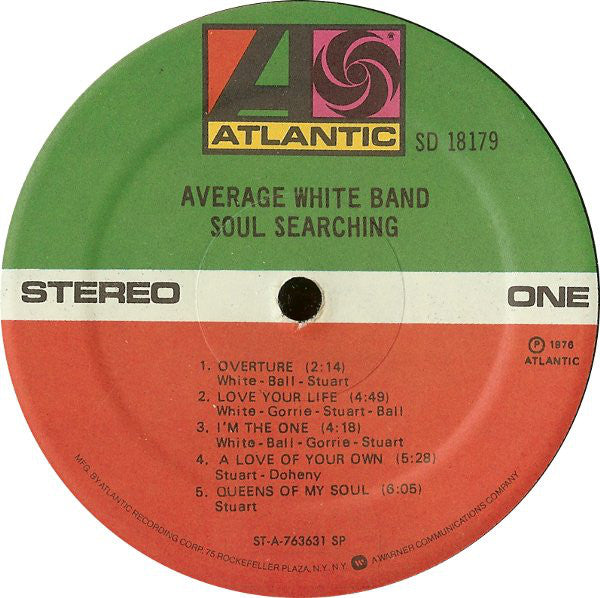 Average White Band ~ Soul Searching (Vinyl) - Djungel & Jazz
