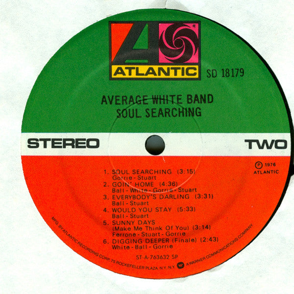 Average White Band ~ Soul Searching (Vinyl) - Djungel & Jazz