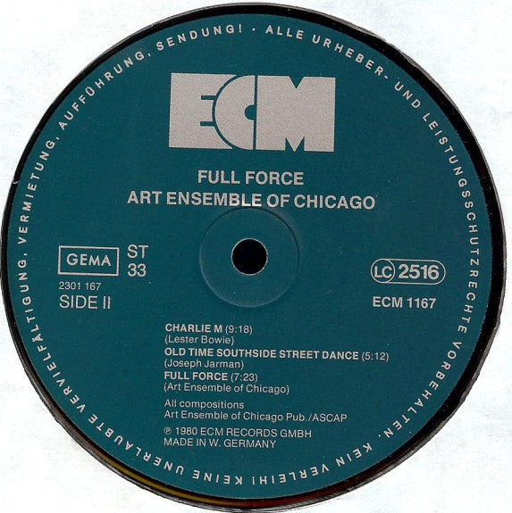 The Art Ensemble Of Chicago : Full Force (LP, Album)