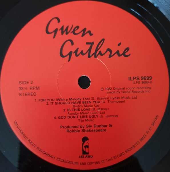 Gwen Guthrie : Gwen Guthrie (LP, Album, P/Mixed)