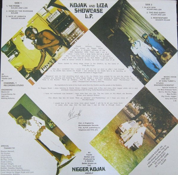Nigger Kojak & Liza : Showcase L.P. (LP, RE)