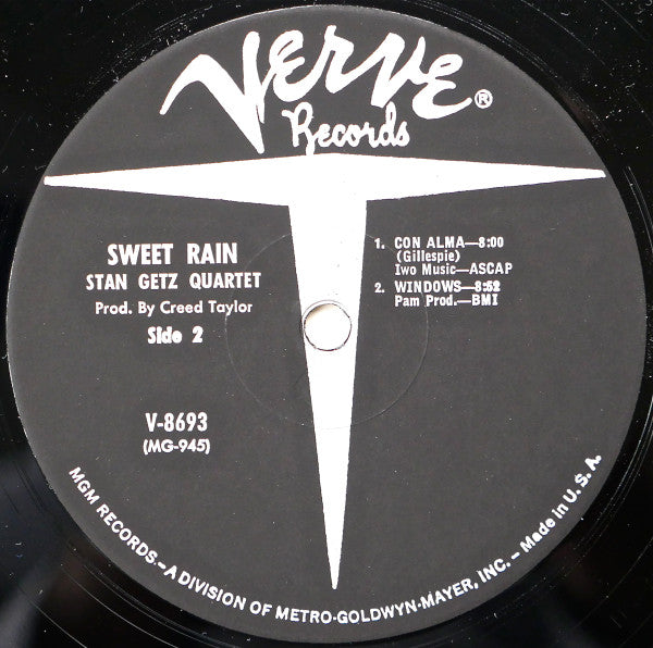 Stan Getz ~ Sweet Rain (Vinyl) - Djungel & Jazz