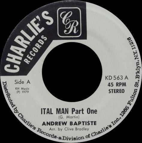 Andrew Baptiste : Ital Man  (7")