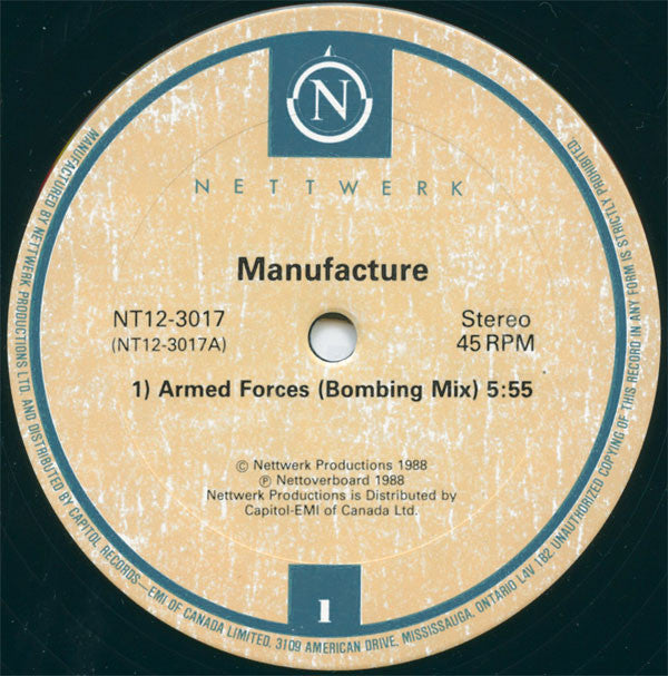 Manufacture ~ Armed Forces (Vinyl) - Djungel & Jazz