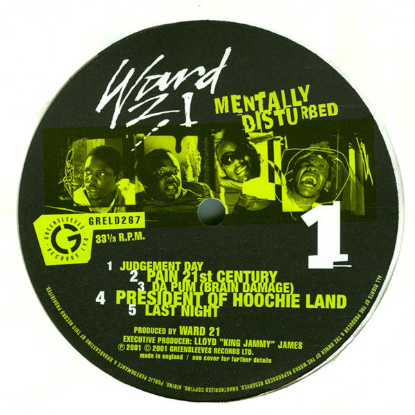 Ward 21 ~ Mentally Disturbed (Vinyl) - Djungel & Jazz