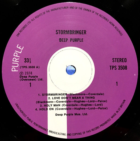 Deep Purple ~ Stormbringer (Vinyl) - Djungel & Jazz