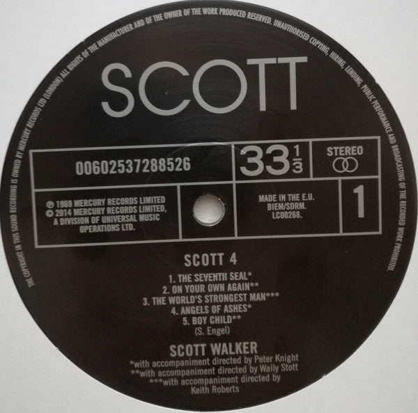 Scott Walker ~ Scott 4 (Vinyl) - Djungel & Jazz