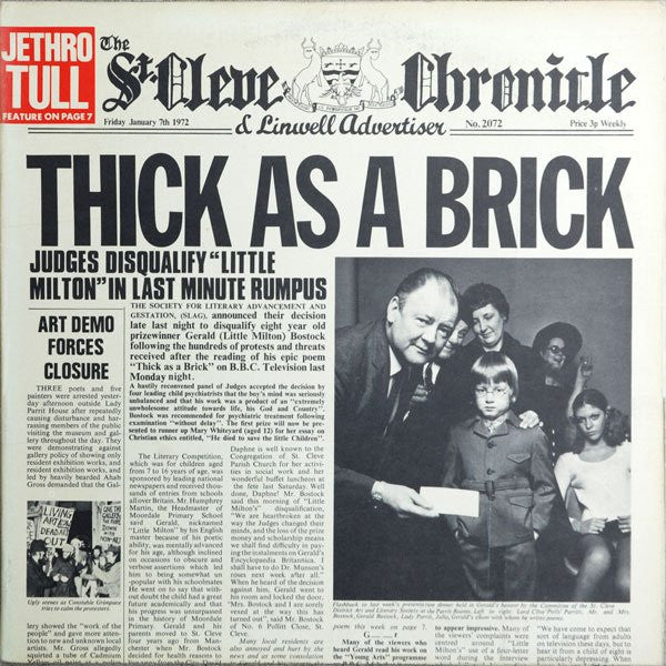 Jethro Tull ~ Thick As A Brick (Vinyl) - Djungel & Jazz