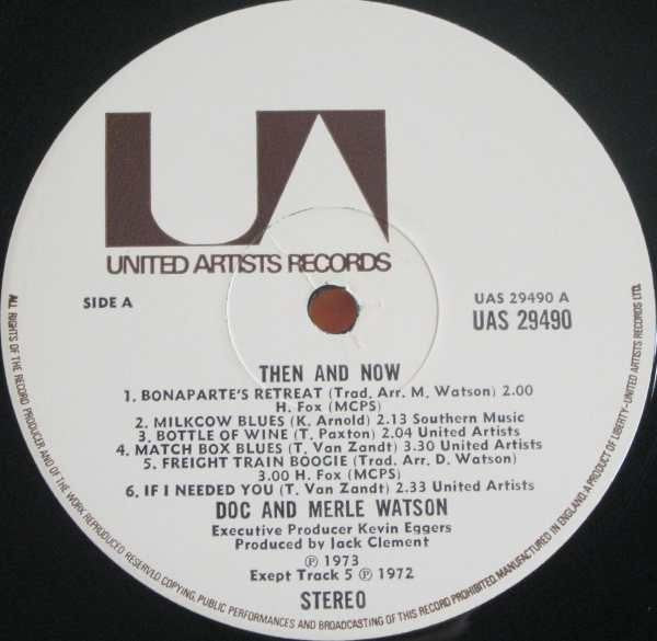 Doc & Merle Watson ~ Then And Now (Vinyl) - Djungel & Jazz