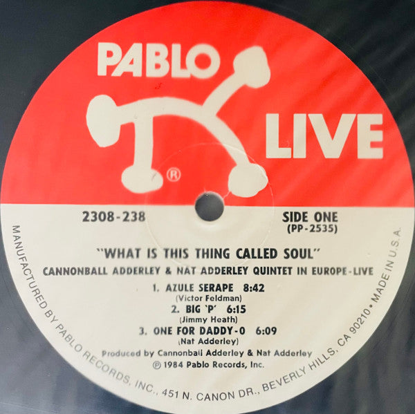 The Cannonball Adderley Quintet ~ What Is This Thing Called Soul (In Europe - Live!) (Vinyl) - Djungel & Jazz