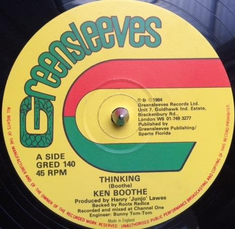 Ken Boothe : Thinking (12")