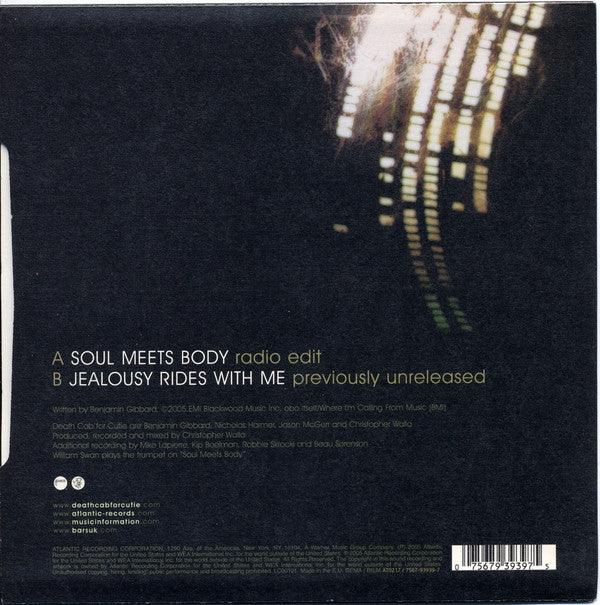 Death Cab For Cutie ~ Soul Meets Body (Vinyl) - Djungel & Jazz
