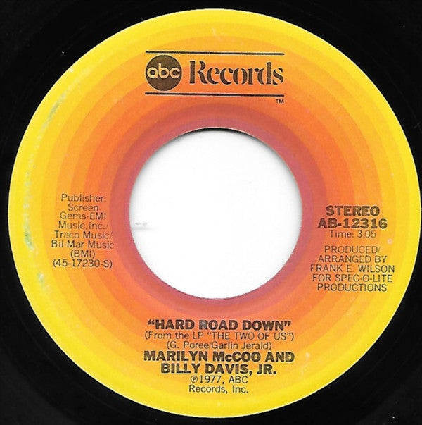 Marilyn McCoo & Billy Davis Jr. ~ Wonderful (Vinyl) - Djungel & Jazz