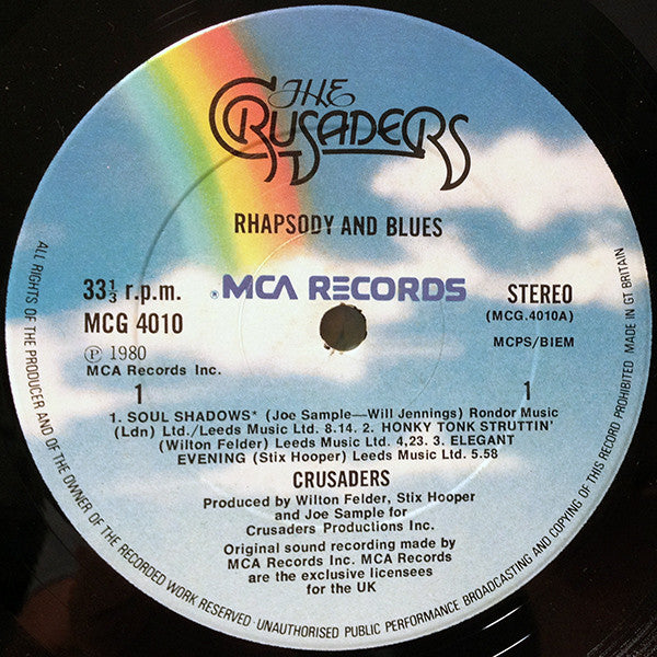 The Crusaders ~ Rhapsody And Blues (Vinyl) - Djungel & Jazz