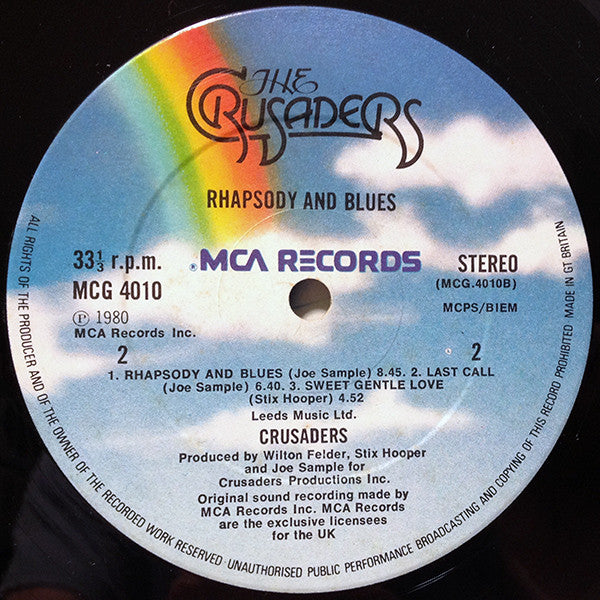 The Crusaders ~ Rhapsody And Blues (Vinyl) - Djungel & Jazz