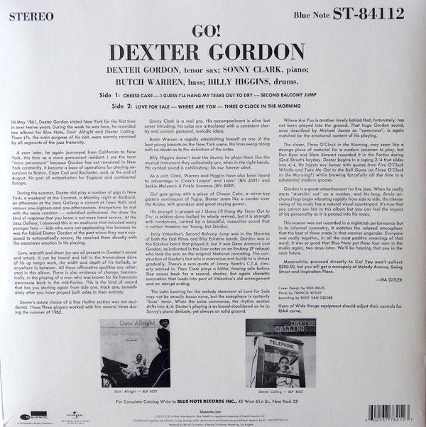 Dexter Gordon ~ Go! (Vinyl) - Djungel & Jazz