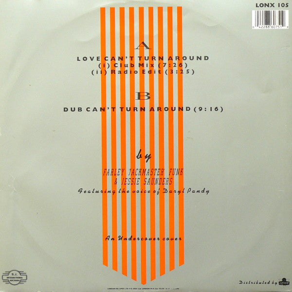 Farley "Jackmaster" Funk & Jessie Saunders ~ Love Can't Turn Around (Vinyl) - Djungel & Jazz