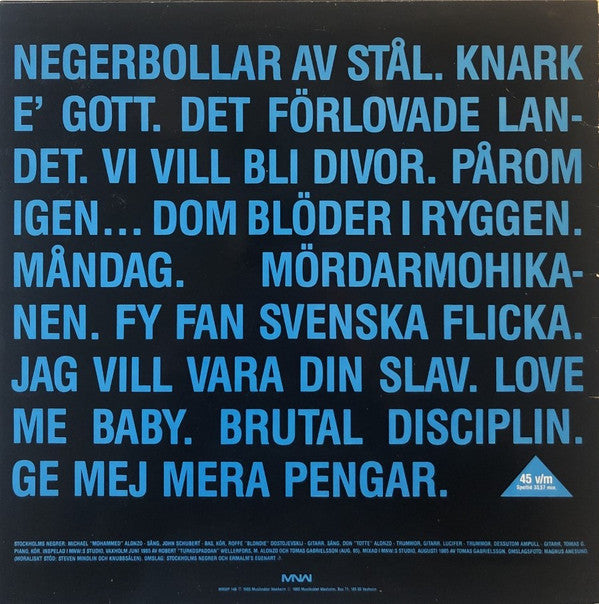 Stockholms Negrer : Brutal Disciplin (LP, Album)