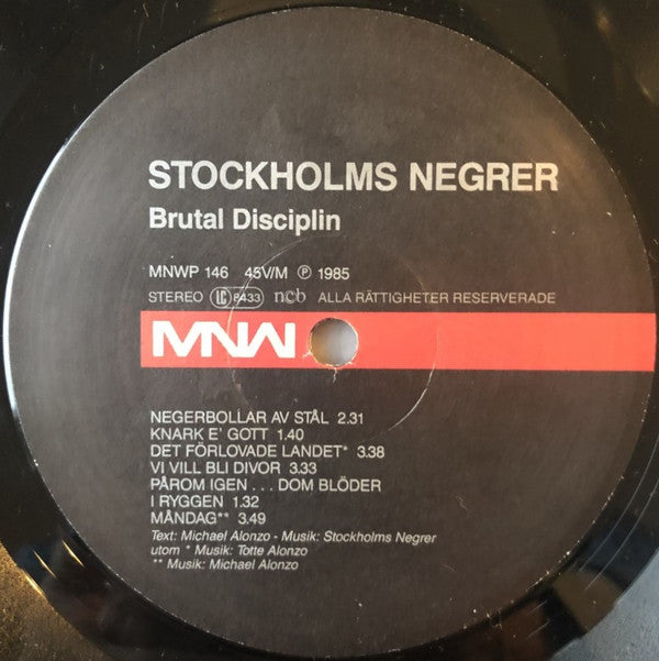 Stockholms Negrer : Brutal Disciplin (LP, Album)