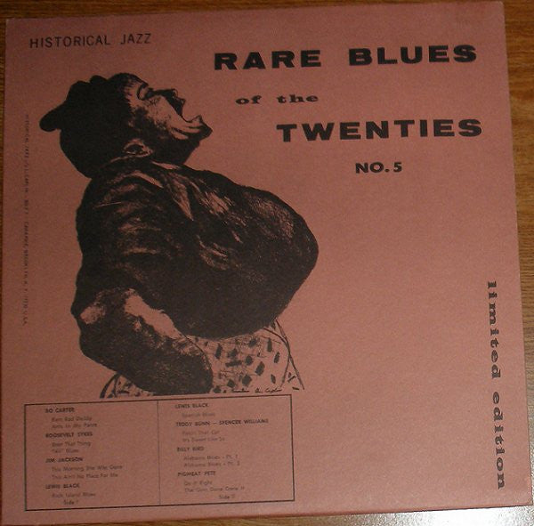 Various : Rare Blues Of The Twenties No. 5 1927-1930 (LP, Comp, Ltd, Bro)
