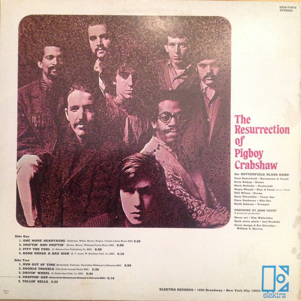 The Paul Butterfield Blues Band ~ The Resurrection Of Pigboy Crabshaw (Vinyl) - Djungel & Jazz