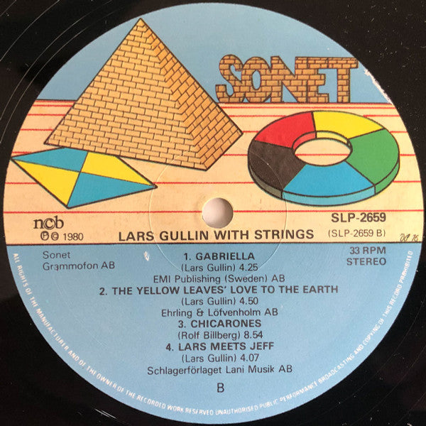 Lars Gullin ~ Lars Gullin With Strings (Featuring The Alto Saxophone Of Rolf Billberg) (Vinyl) - Djungel & Jazz