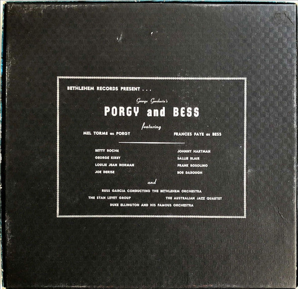 Frances Faye And Mel Tormé Featuring The Bethlehem Orchestra And Duke Ellington And His Orchestra ~ George Gershwin's Porgy & Bess (Vinyl) - Djungel & Jazz