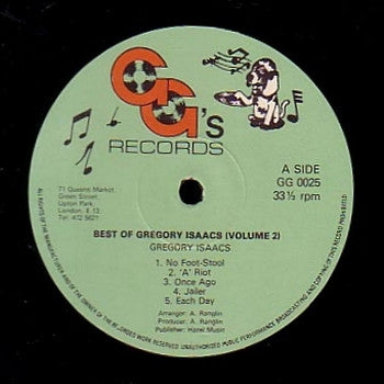 Gregory Isaacs : Best Of Gregory Isaacs Volume 2 (LP, Album)