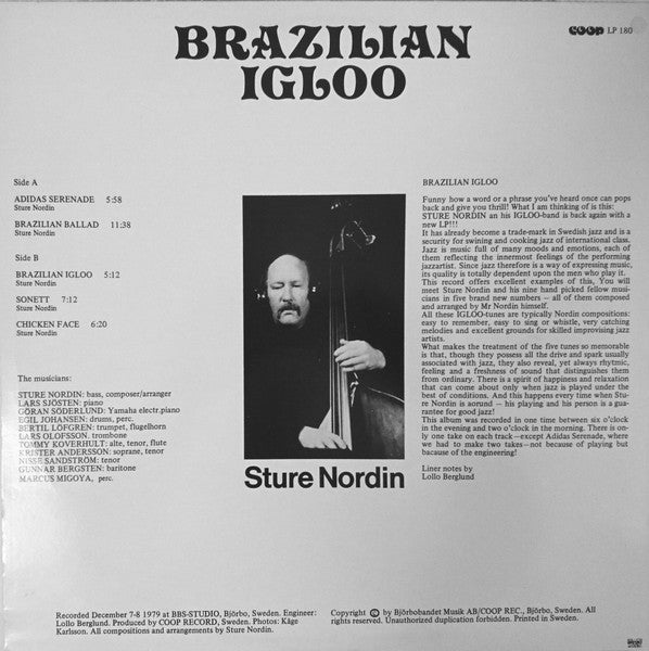 Sture Nordin : Brazilian Igloo (LP, Album)