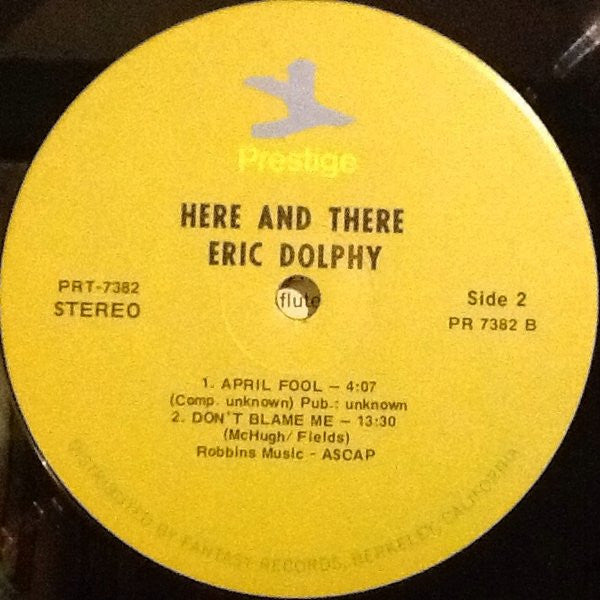 Eric Dolphy : Here And There (LP, Album, RE, RM)