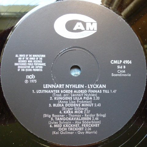 Lennart Nyhlén : Lyckan (LP, Album)